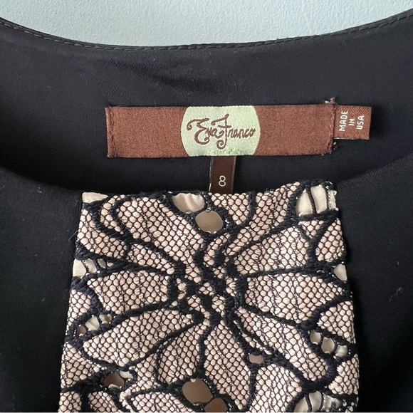 Eva Franco Black Lace Strata Cocktail Dress by Anthropologie - Picture 6 of 7